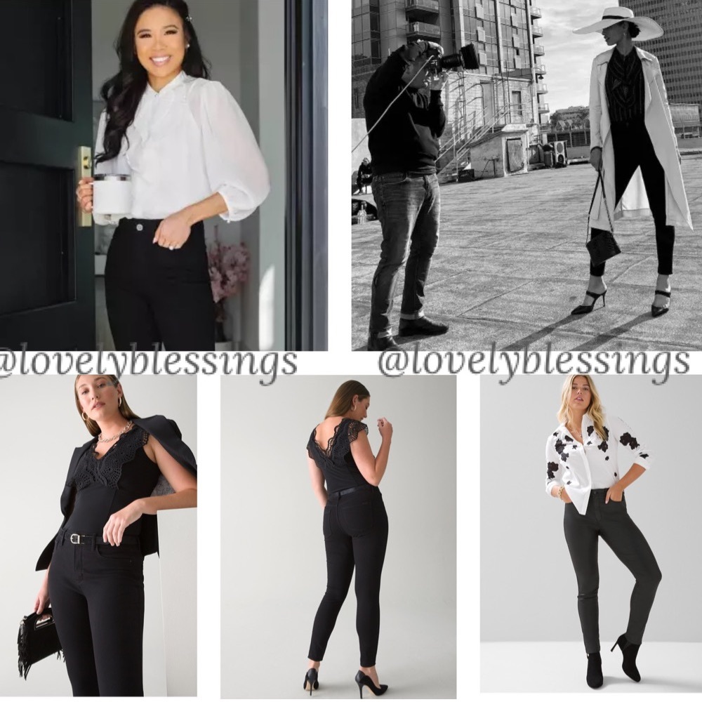 High Rise Curvy Jeans Women’s Size 14 Black Jeans - Picture 13 of 15